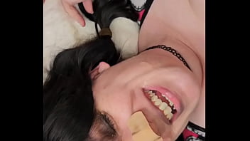 2nd swallow got my mouth filled while wearing my cute onesie