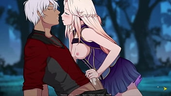 Hentai game yraselle handjob scene