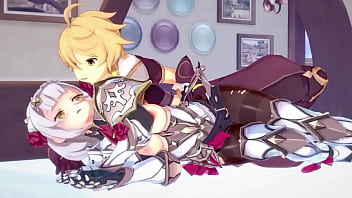 Noelle gives aether an intense fucking genshin impact sex