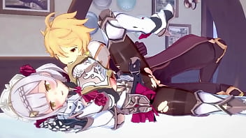 Noelle gives aether an intense fucking genshin impact sex