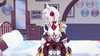 Noelle gives aether an intense fucking genshin impact sex