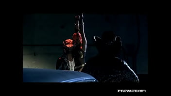 Kathy gets chained up spanked fucked and facialized