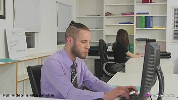Big Cocked Co Worker Fucks Trans Babe In The Office thumbnail