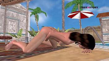 Animated 3d cartoon porn video of a cute girl getting fingered and also she is rubbing her pussy