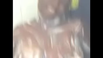 Big breast ebony romanda takes shower