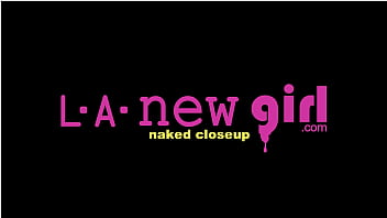 Radiant blonde teen naked close up