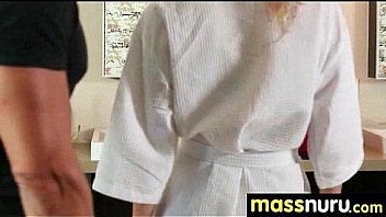 Sexy body gets a happy ending massage 11