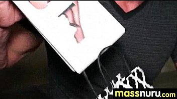 Sexy body gets a happy ending massage 11