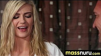 Sexy body gets a happy ending massage 11