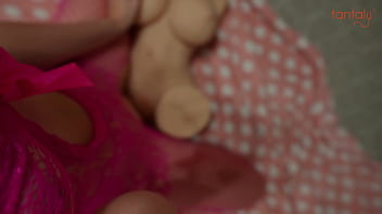 Sexy girl rubbing pussy