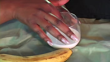 Second banana busty babe gets her huge tits fucked and facialled