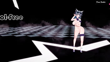 Mmd r18 a ining spirit cat shiba gun cat cheshire cat version