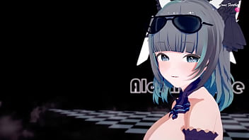 Mmd r18 a ining spirit cat shiba gun cat cheshire cat version