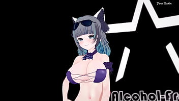 Mmd r18 a ining spirit cat shiba gun cat cheshire cat version
