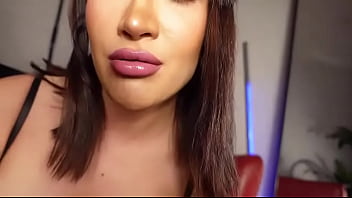 Close up lips fetish