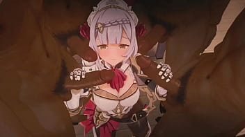 Noelle blacked by 4 cocks 71lv