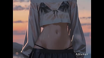 She keeps the last light—blue hair red eyes finished behind her field