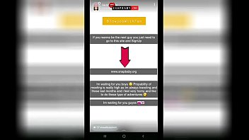 Sexy snap model have fun with fans