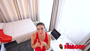 Daniela melo wants to pay the it technician with her boobs best payment ever
