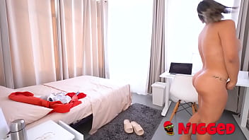 Daniela melo wants to pay the it technician with her boobs best payment ever