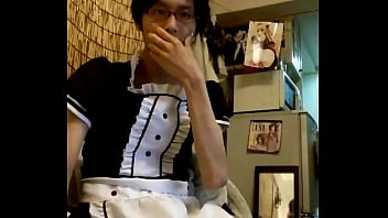 【尻叩き】　メイド女装　【化粧】 thumbnail