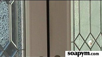 Soapy massage end with a big cumshot 23