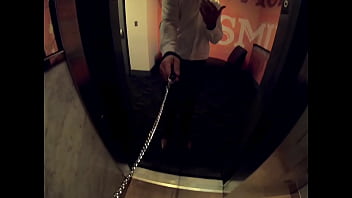 Leading a hotwife slut back to my hotel room to get a loaded facial