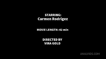 First hardcore double penetration for carmen rodriguez with balls deep anal and cum in mouth vg044