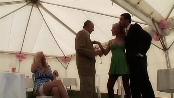 Brooke jameson and michelle thorne lift their dresses for cock