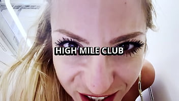 Risky anal fingering in the airplane