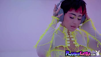 Smoking hot latin beauty teasing in her slutty lingerie and posing naked