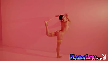 Smoking hot latin beauty teasing in her slutty lingerie and posing naked