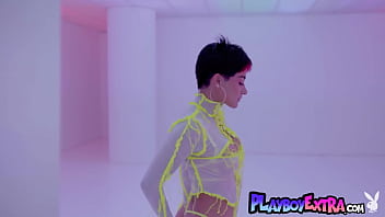 Smoking hot latin beauty teasing in her slutty lingerie and posing naked