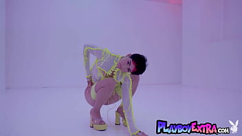 Smoking hot latin beauty teasing in her slutty lingerie and posing naked