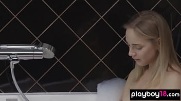 Bombastic busty blonde beauty relaxing in the bath Bombastic busty blonde beauty relaxing in the bath