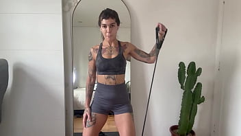 Exercising with warm up and stretch training