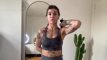 Exercising with warm up and stretch training