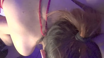 18 minutes of slobbering cock sucking ending with cum in mouth