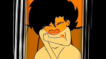 Embarrassed naked female animation parody