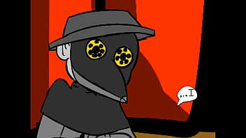 Embarrassed naked female animation parody