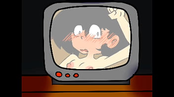 Embarrassed naked female animation parody