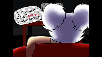Embarrassed naked female animation parody