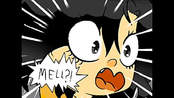 Embarrassed naked female animation parody