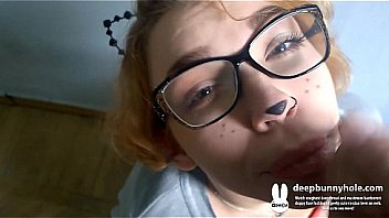 Cosplay neko teen deepthroat and facialized