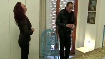 Curly redhead sucking cock