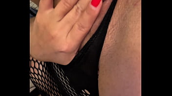 Sexy amateur with big natural tits fucks her wet pussy