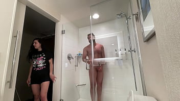 Fay fucks her roommates boyfriend when he's in the shower and she's not home