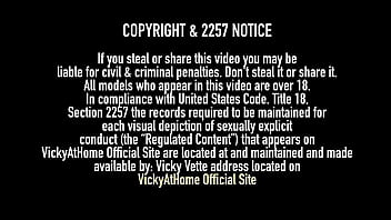 Naughty masseuse vicky vette ends cristi ann's massage fucking her