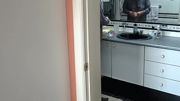 Receiving big cumshots in my pussy and in my ass with jeans on full of milk from big cocks