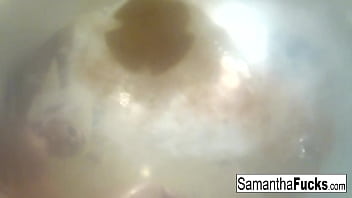 Blonde babe fucks her brunette friend